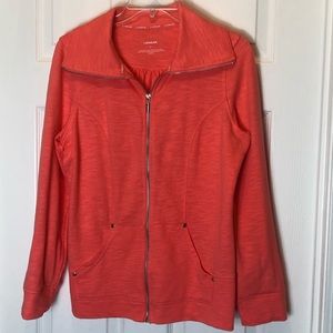 Lizwear Zip up Jacket with roll up tabs.  Size M